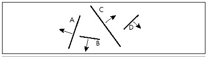 Figure 59.2 A sample set of walls, viewed from above.