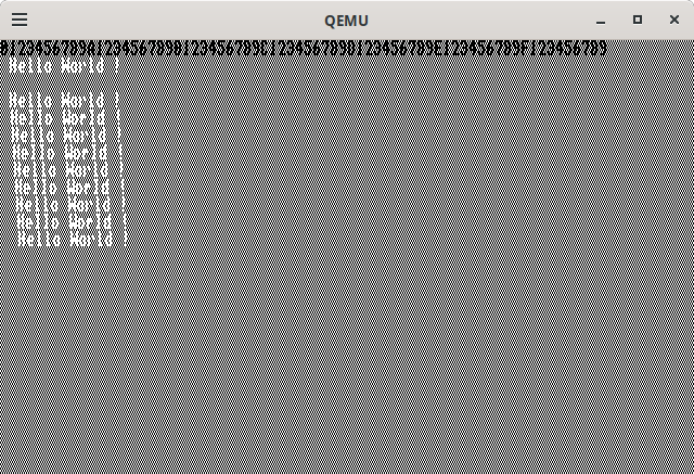 Screenshot of the boot + text test